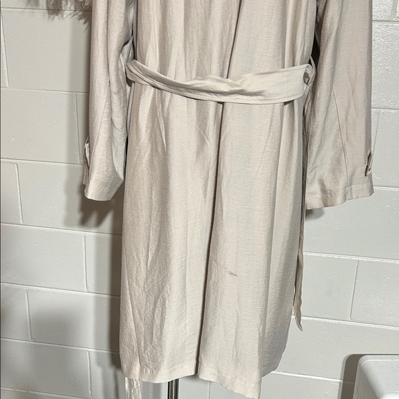 Chico's Light Beige Double-Breasted Trench Coat - Picture 9 of 14